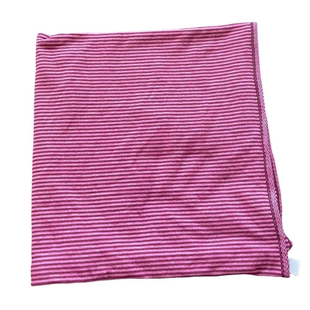 LULULEMON Raspberry Pink Stripe Vinyasa Infinity Scarf One Size - Picture 2 of 6